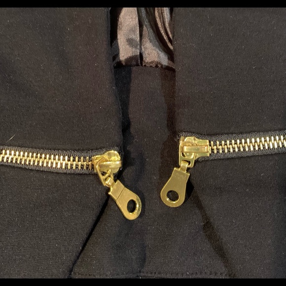Philosophy black blazer with gold zipper accents, size XL - Picture 6 of 6